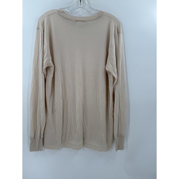 WinterSilks Beige Long Sleeve Blouse - Picture 6 of 10
